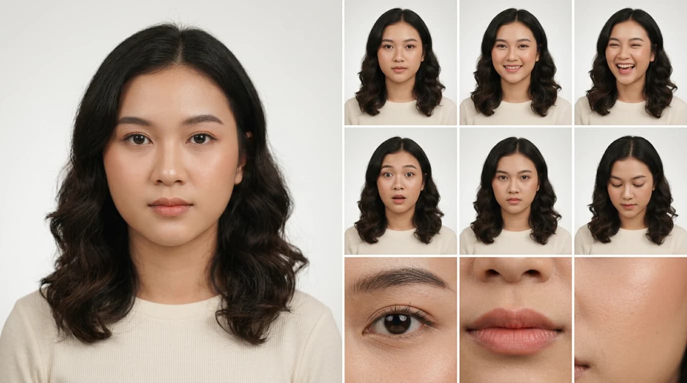 Master Character Identity Sheet Multi-Angle & Expressions