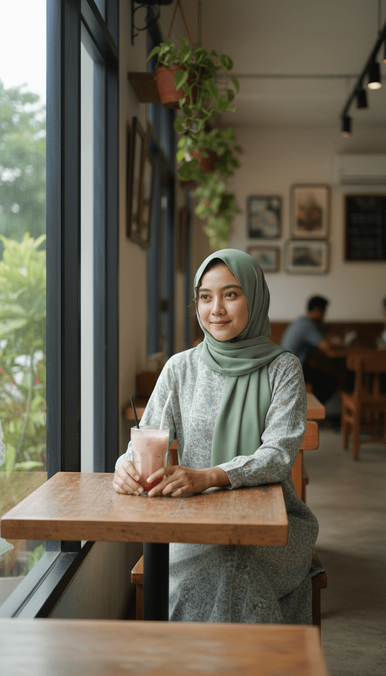 Suasana Santai di Kafe