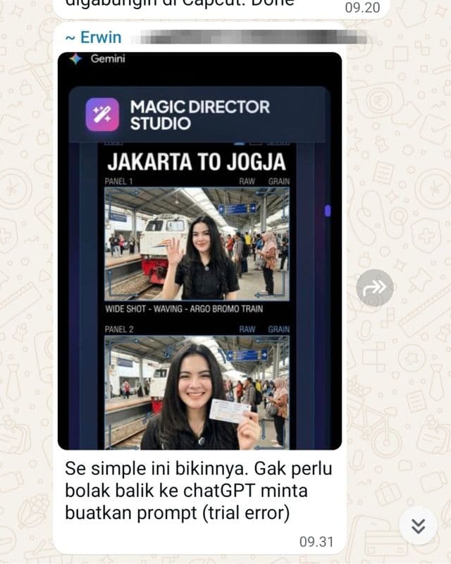 Screenshot Hasil Member
